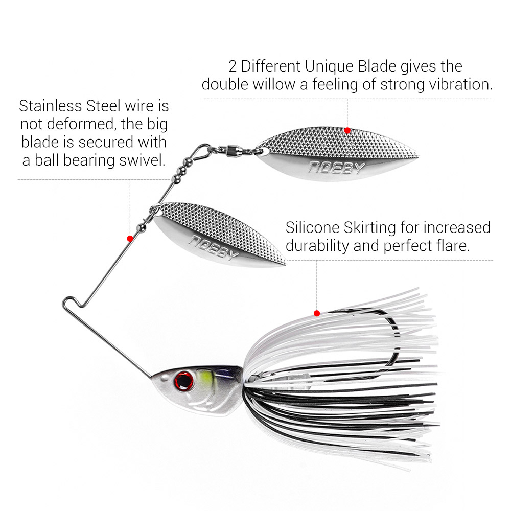 Noeby Spinnerbait 10.5g 14g 21 - đánh giá và giá Fishing Lure Swimbait