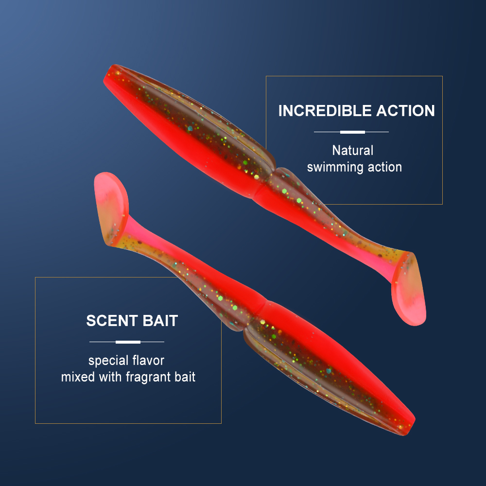 FISH KING One Up Shad Fishing  - đánh giá và giá Fishing Lure Soft Plastic