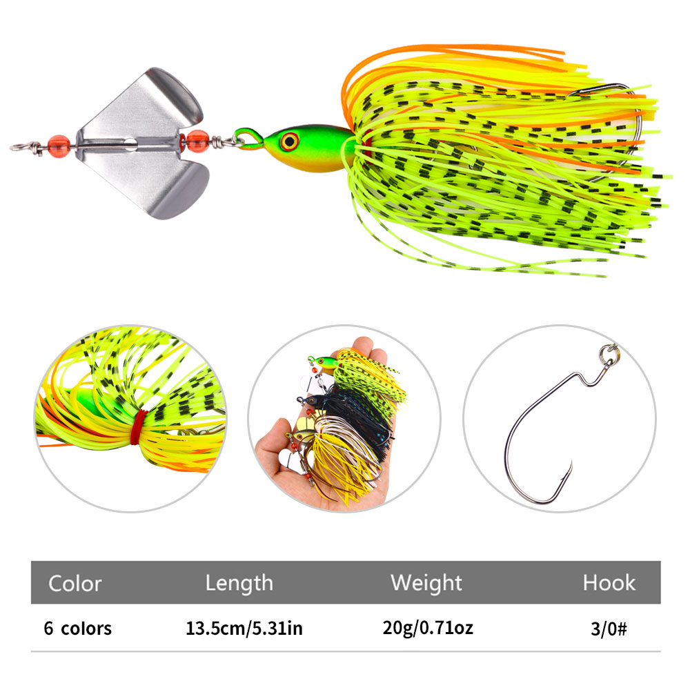 Buzzbait Fishing Lure with Rot - đánh giá và giá Fishing Lure Blade Bait