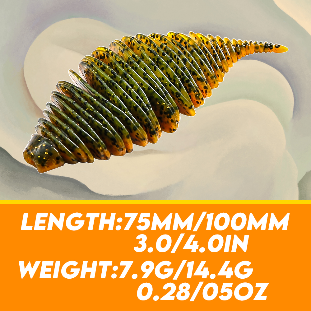 B&U BELLOWS GILL 75/105 Fishin - đánh giá và giá Fishing Lure Soft Plastic