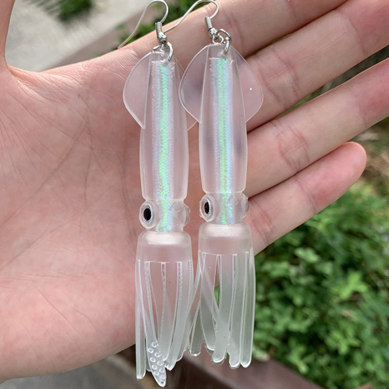 Noctilucence/Color Tube Squid  - đánh giá và giá Fishing Lure Soft Plastic