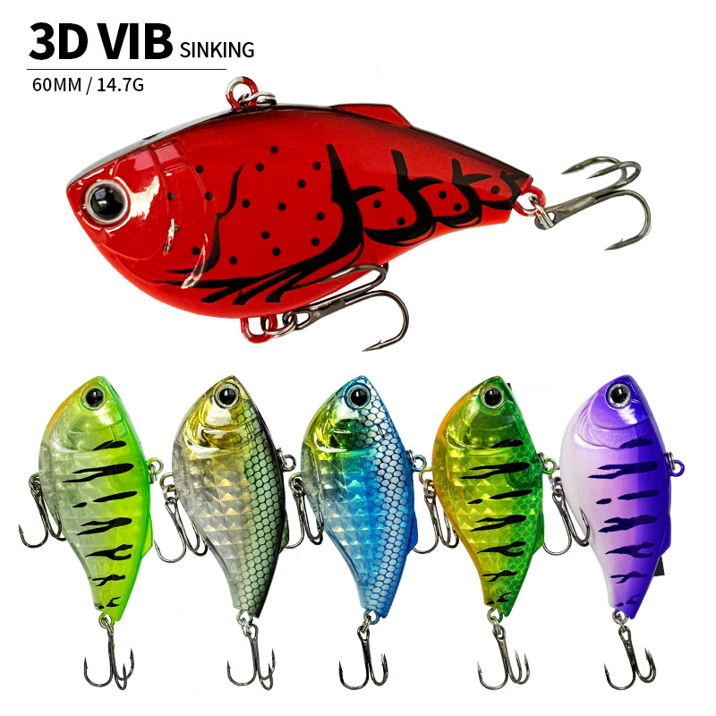 60mm 14.7g Sinking VIB Fishing - đánh giá và giá Fishing Lure Jerkbait