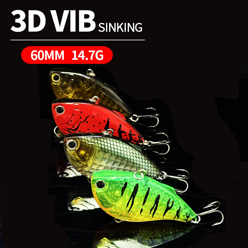 60mm 14.7g Sinking VIB Fishing - đánh giá và giá Fishing Lure Jerkbait