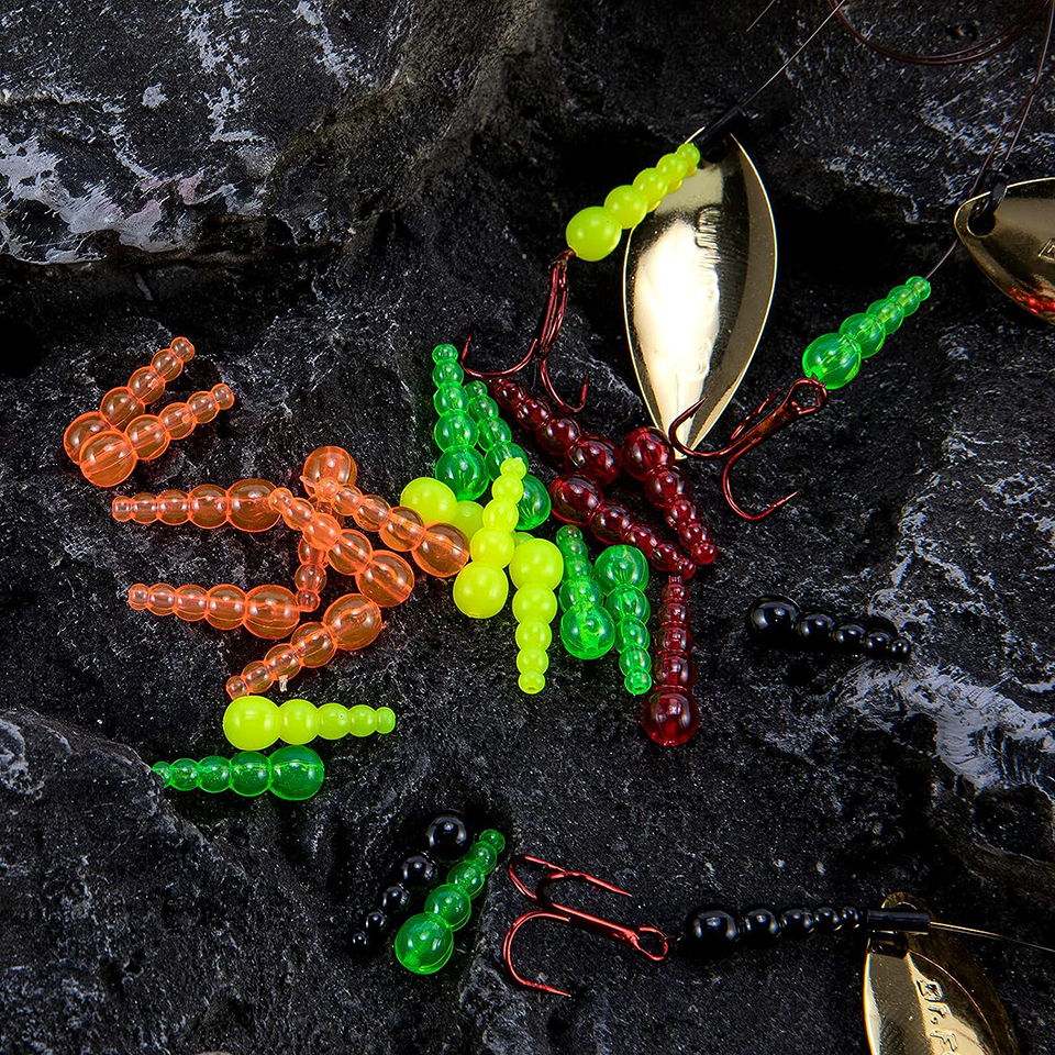 50PCS Stacked Fishing Beads Tr - đánh giá và giá Fishing Lure Spinner
