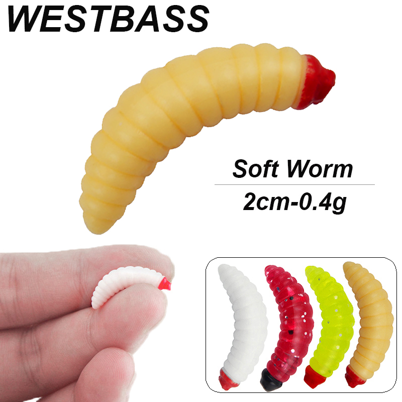 WESTBASS 20/50PCS Soft Larva S - đánh giá và giá Fishing Lure Soft Plastic