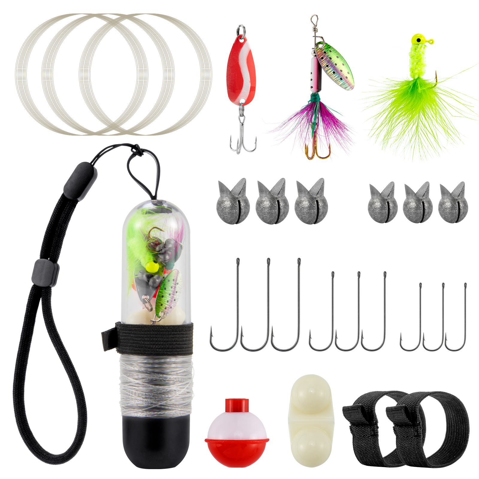 25pcs Survival Fishing Kit Poc - đánh giá và giá Fishing Lure Spinner