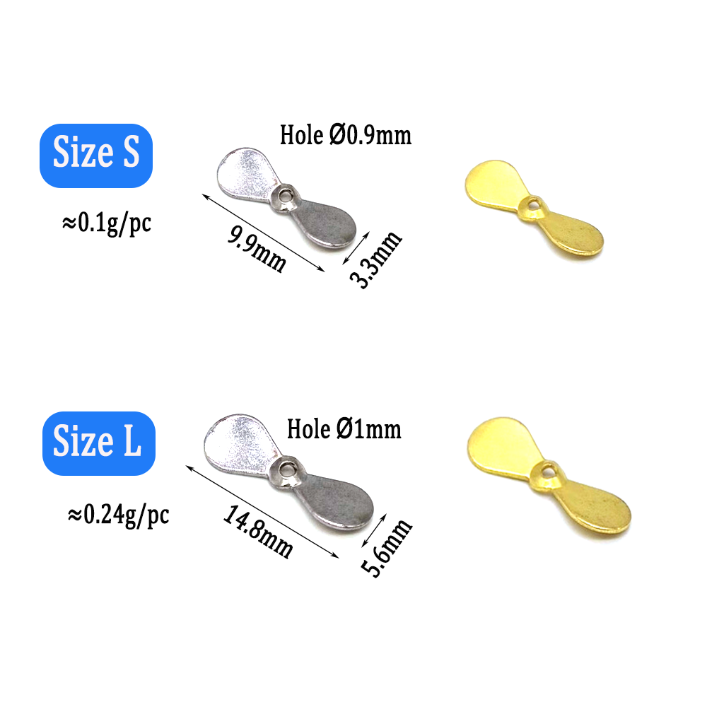 Wifreo 40pcs Turbo Propeller S - đánh giá và giá Fishing Lure Blade Bait