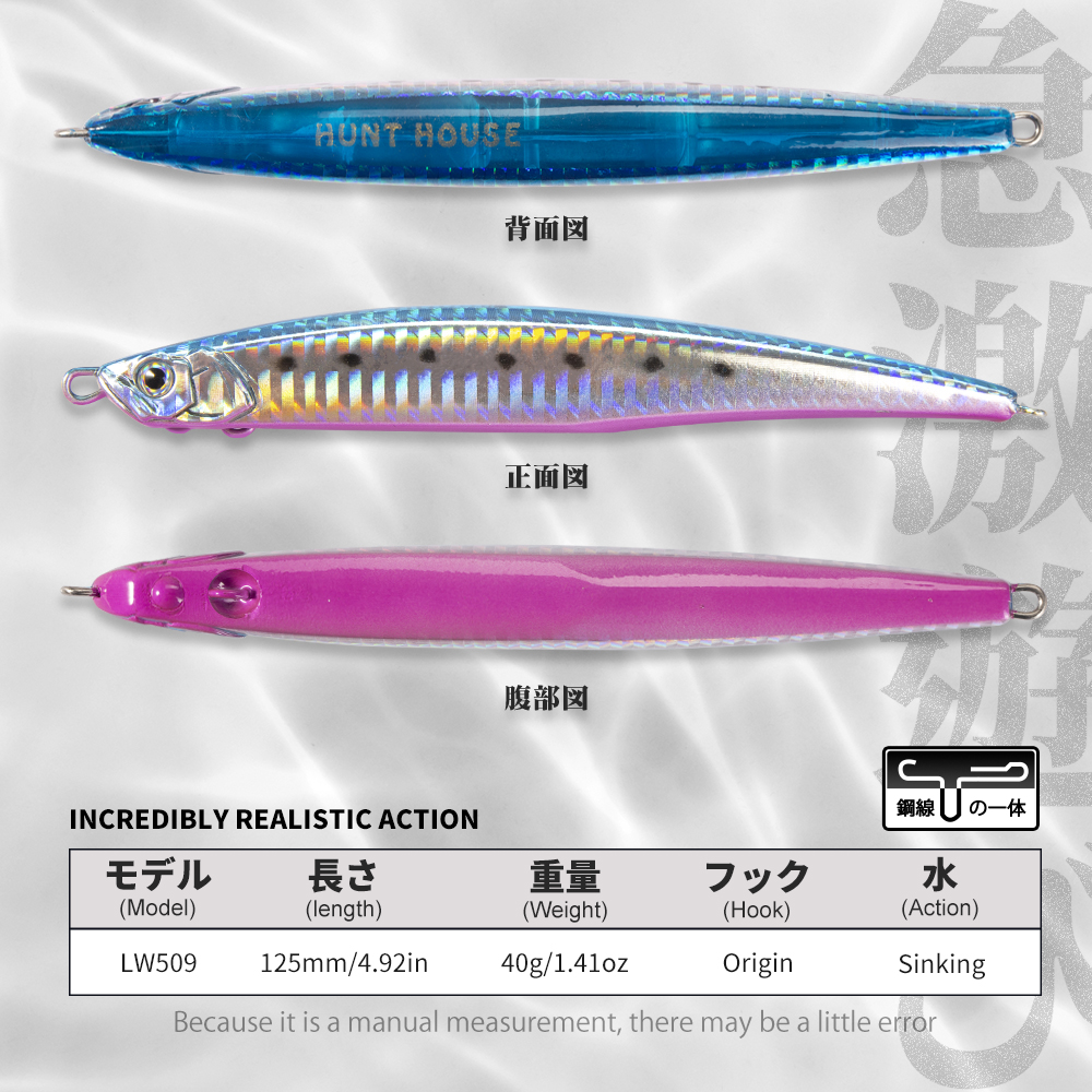 Hunthouse fishing Press heavy  - đánh giá và giá Fishing Lure Jerkbait