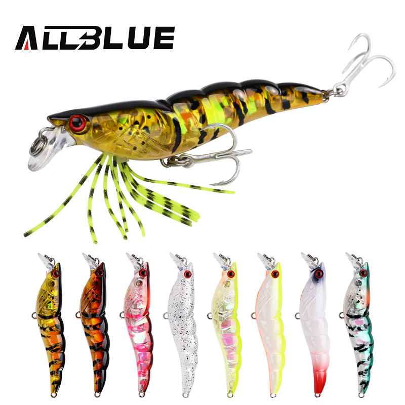 ALLBLUE 3D Flash Shrimp 70mm 7 - đánh giá và giá Fishing Lure Buzzbait