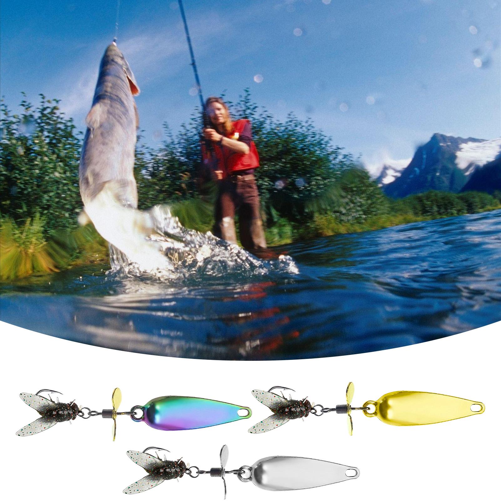 3 Pack Metal Spinner Baits 3D  - đánh giá và giá Fishing Lure Blade Bait