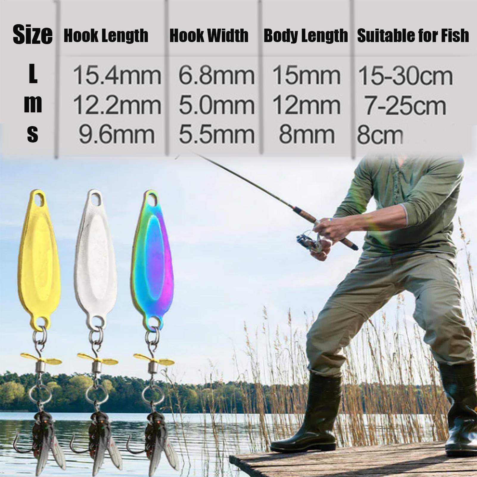 3 Pack Metal Spinner Baits 3D  - đánh giá và giá Fishing Lure Blade Bait