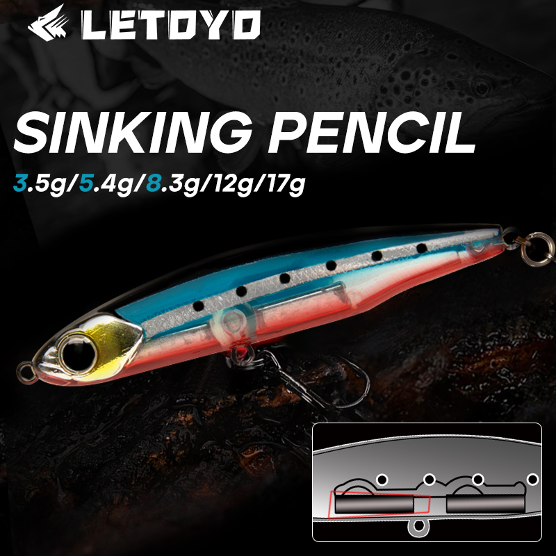 LETOYO Sinking Pencil 17g 12g- - đánh giá và giá Fishing Lure Swimbait