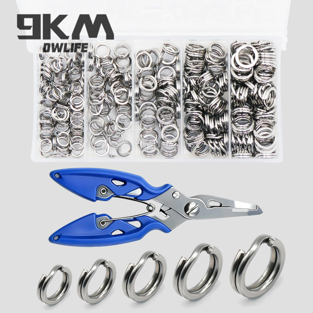 9KM 260-280pcs Fishing Split R - đánh giá và giá Fishing Lure Making Kit