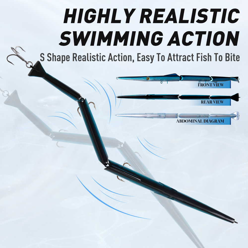 YOOFISH Jointed Pencil Bait 3  - đánh giá và giá Fishing Lure Popper