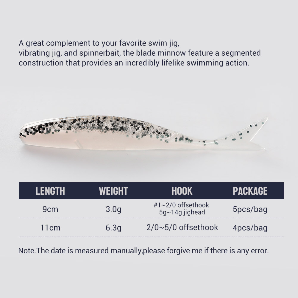 NOEBY Soft Lure Blade Minnow 9 - đánh giá và giá Fishing Lure Blade Bait