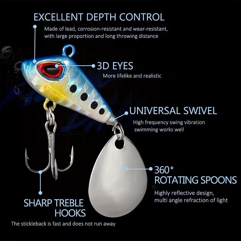 5/6pcs Mini VIB With Spoon Fis - đánh giá và giá Fishing Lure Crankbait