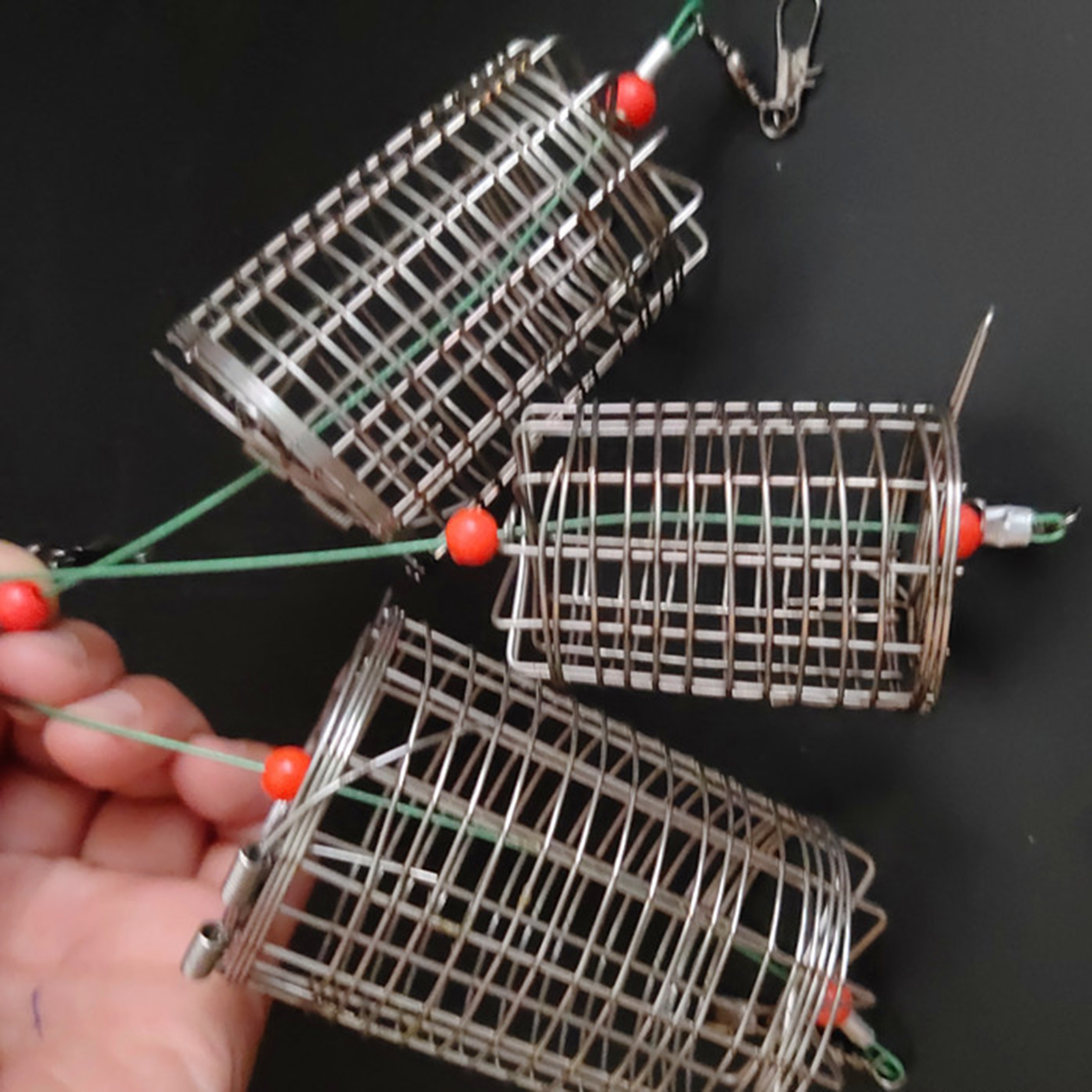 5x Solid Fishing Feeder Cage T - đánh giá và giá Fishing Lure Box