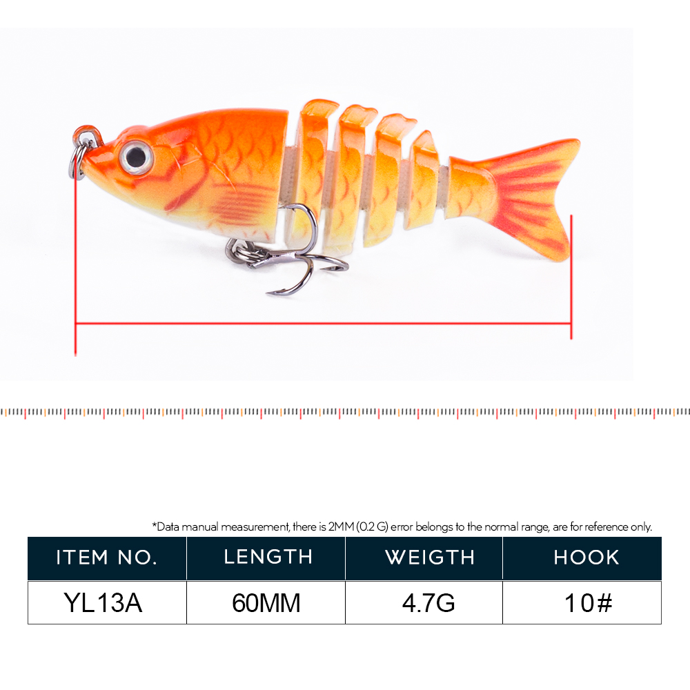 Mini Multi Jointed 6cm/4.7g Wo - đánh giá và giá Fishing Lure Popper