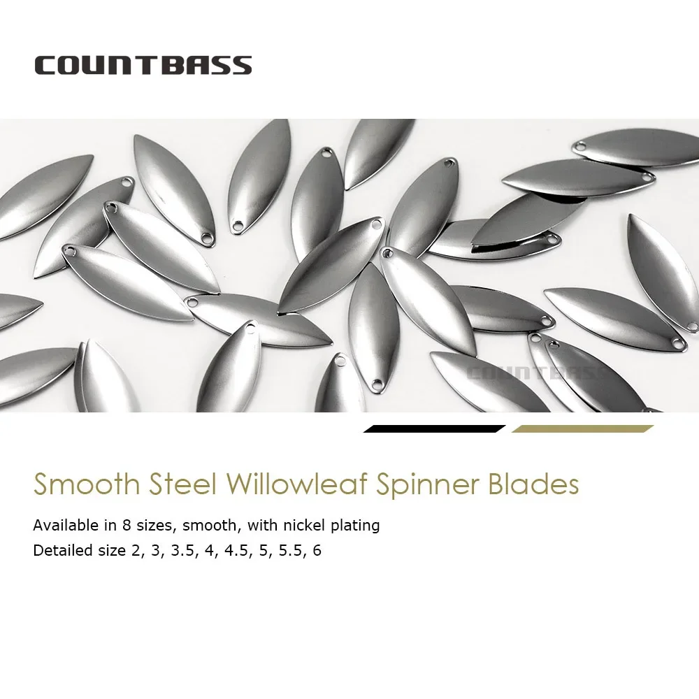 Countbass 50pcs Size 1-6 Nicke - đánh giá và giá Fishing Lure Blade Bait