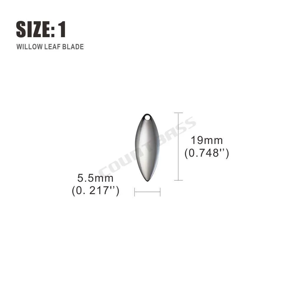 Countbass 50pcs Size 1-6 Nicke - đánh giá và giá Fishing Lure Blade Bait