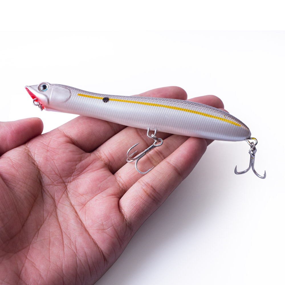 120mm/18g Topwater Pencil Popp - đánh giá và giá Fishing Lure Popper