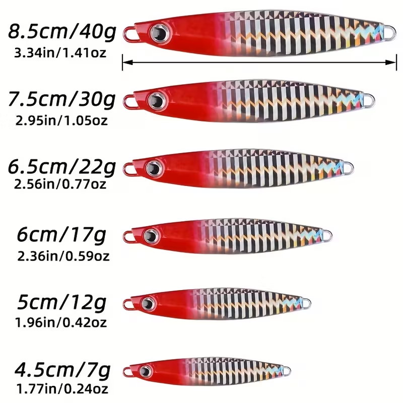 12pcs Fishing Metal Lures Jig  - đánh giá và giá Fishing Lure Blade Bait