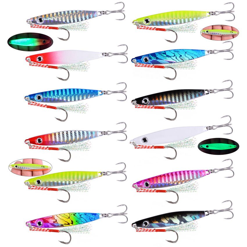 12pcs Fishing Metal Lures Jig  - đánh giá và giá Fishing Lure Blade Bait