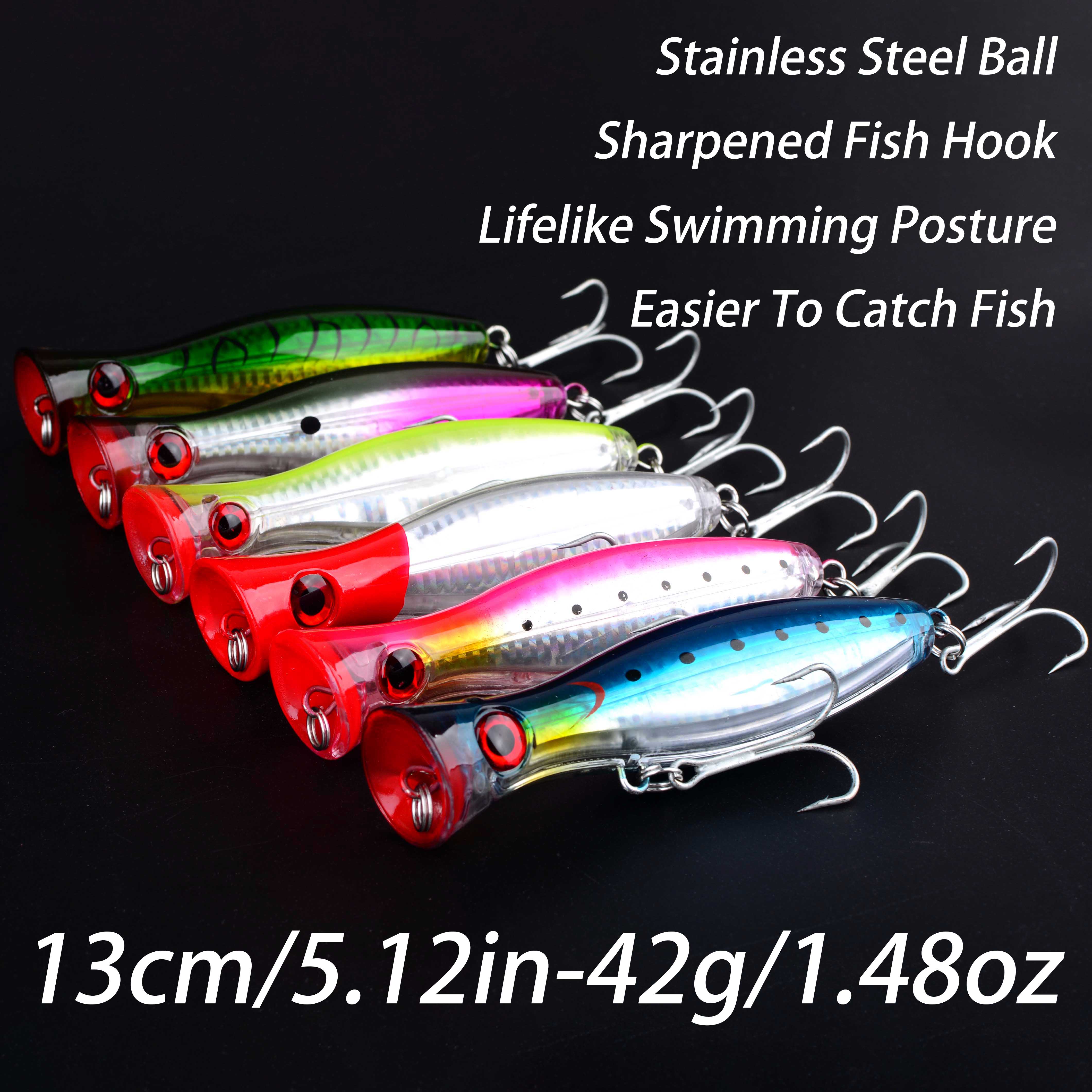 1pc 13CM 42g Big Popper Floati - đánh giá và giá Fishing Lure Popper