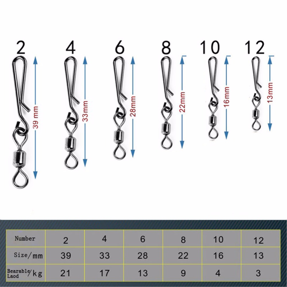 50pcs Box Rolling Swivel With  - đánh giá và giá Fishing Lure Box